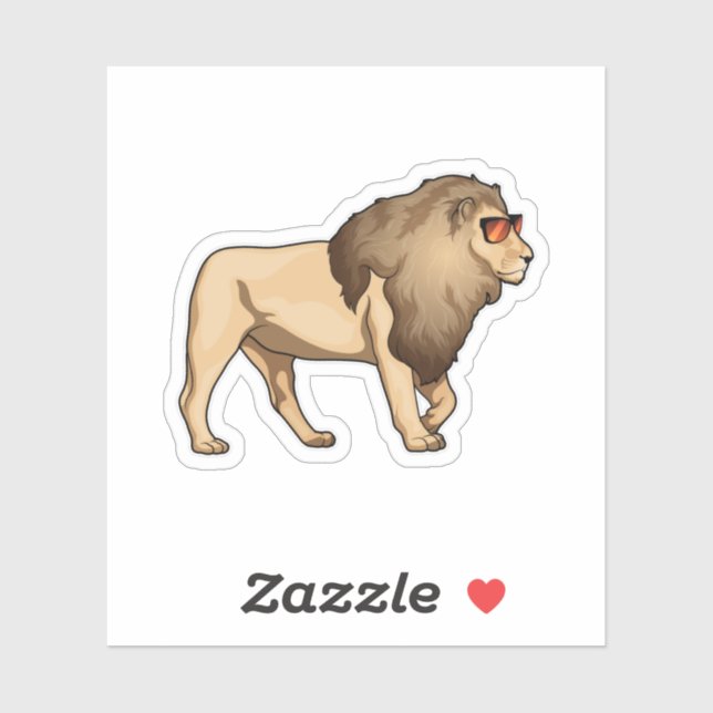 Lion Sunglasses (Sheet)