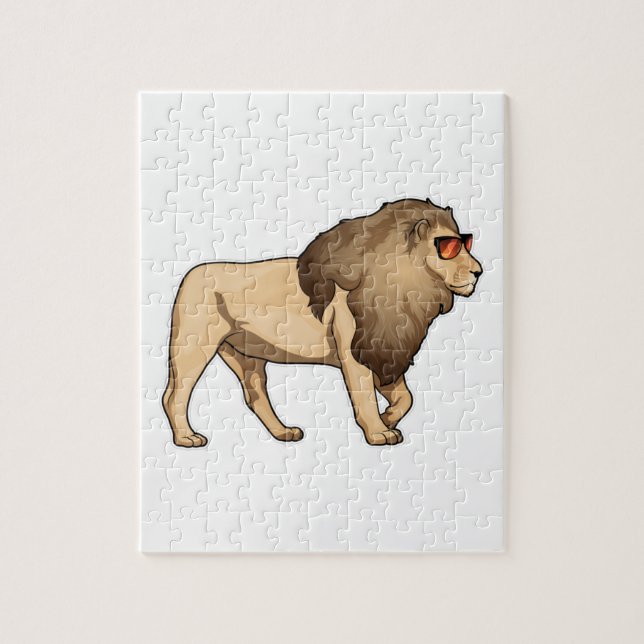 Lion Sunglasses Jigsaw Puzzle (Vertical)