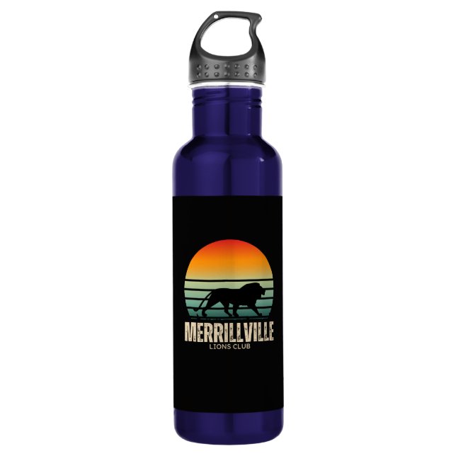 Lion Sunset 710 Ml Water Bottle (Front)