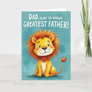 Lion Sweet Fathers Day Card