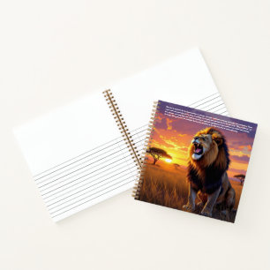 Lion Symbolism Notebook