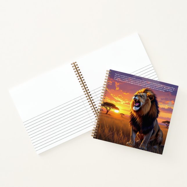 Lion Symbolism Notebook (Inside)