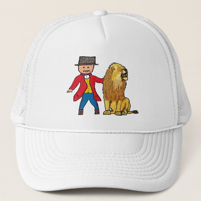Lion Taming Trucker Hat (Front)