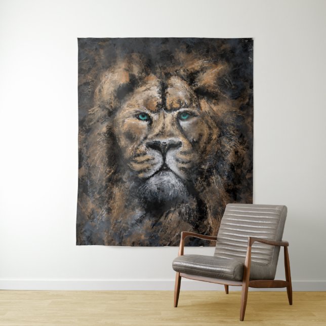 Lion Tapestry - Painting (In Situ)