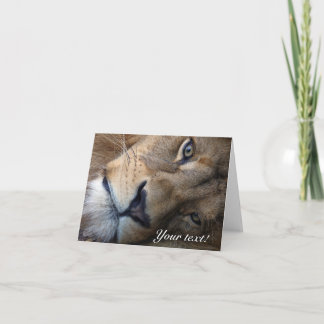 Lion Thank You Card