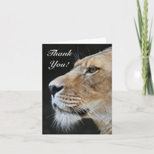 Lion Thank You Card