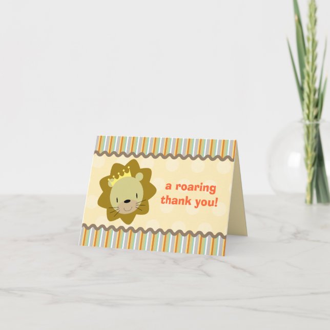 Lion Thank You Card (Front)