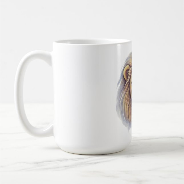 Lion. The King Coffee Mug (Left)