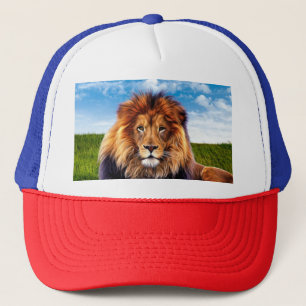 Lion The King of Forest Trucker Hat