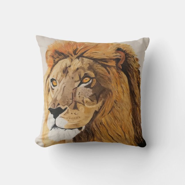 Lion throw cushion (Front)