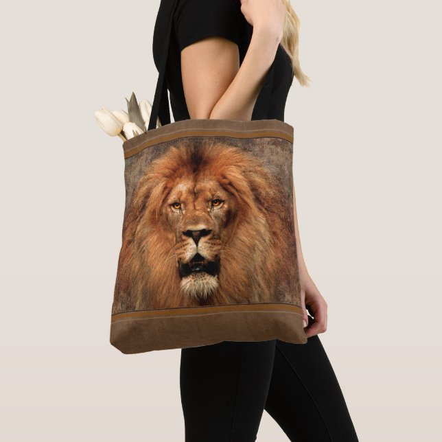 Lion 🦁 Tote Bag (Close Up)