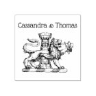 Lion Tower Fleur de Lis Crest C Couple Name
