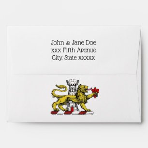 Lion Tower Fleur de Lis Crest Emblem C Envelopes