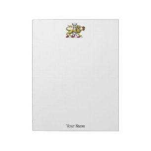 Lion Tower Fleur de Lis Crest Emblem C Notepad