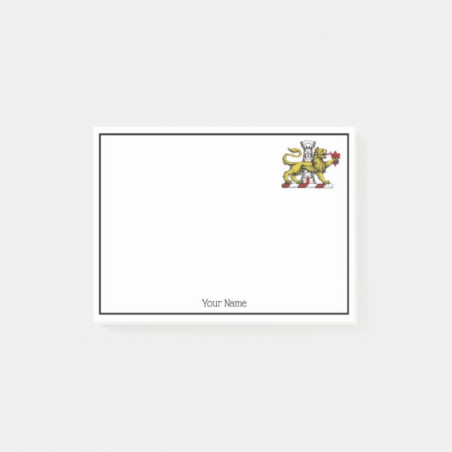Lion Tower Fleur de Lis Crest Emblem C Post-it Notes (Front)