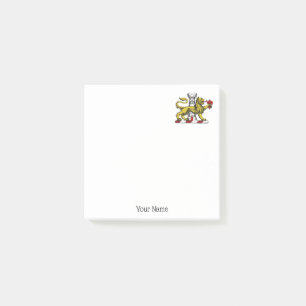 Lion Tower Fleur de Lis Crest Emblem C Post-it Notes
