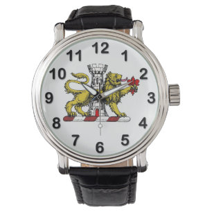 Lion Tower Fleur de Lis Crest Emblem C Watch