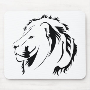 Lion Tribal 001 Mouse Pad