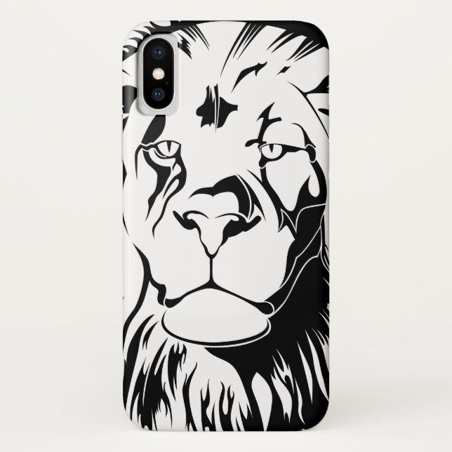 Lion Tribal 002 Case-Mate iPhone Case (Back)