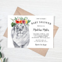 Lion Tropical Safari Baby Shower