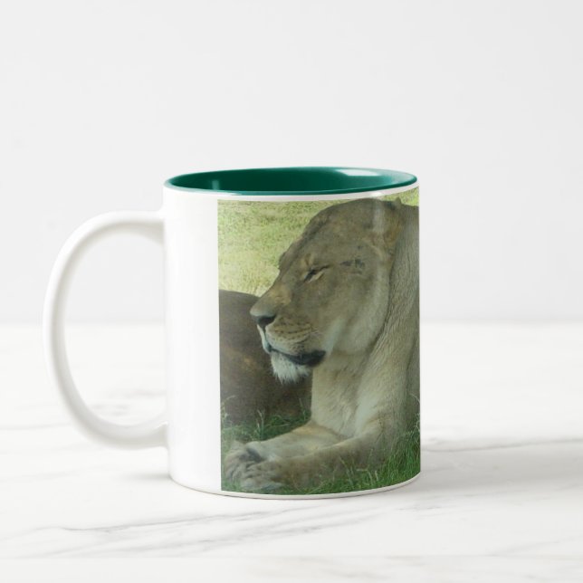 Lion Two-Tone Coffee Mug (Left)