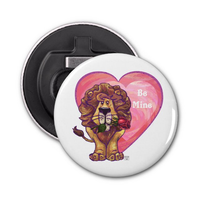 Lion Valentine's Day Bottle Opener (Front)