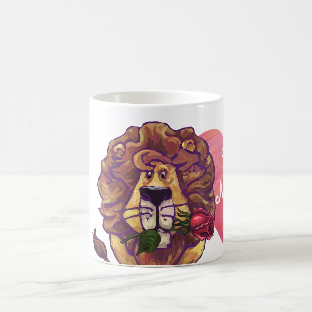 Lion Valentine's Day Magic Mug (Center)