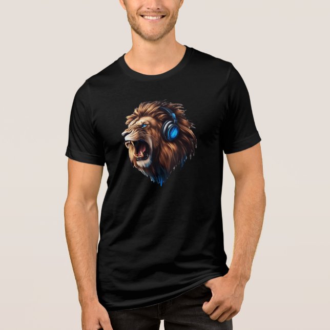 Lion vibe Tri-Blend shirt (Front)
