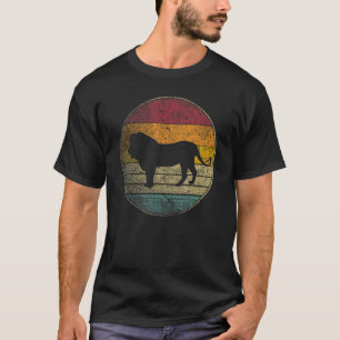 Lion   Vintage Retro Cat Zoo Safari Africa 70s 80s T-Shirt