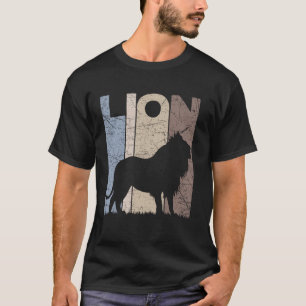Lion Vintage Zookeeper Retro Lion Zookeeping T-Shirt