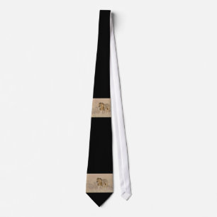 Lion walking tie