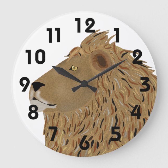 Lion Wall Clock (Front)