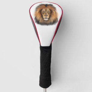 lion watercolor Leo king safari animal jungle cat Golf Head Cover