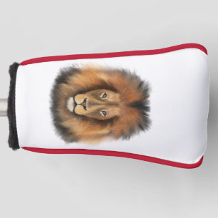 lion watercolor Leo king safari animal jungle cat Golf Head Cover