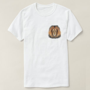 lion watercolor Leo king safari animal jungle cat T-Shirt