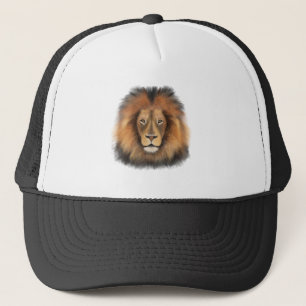 lion watercolor Leo king safari animal jungle cat  Trucker Hat