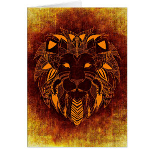 Lion wild animal abstract