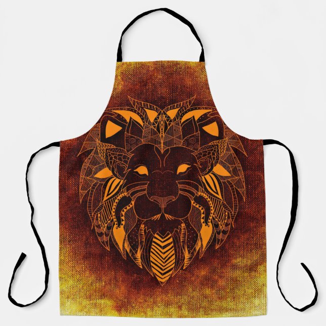 Lion wild animal abstract apron (Front)
