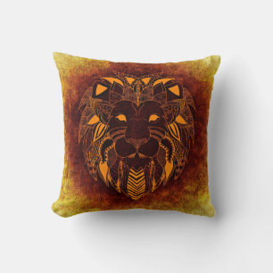 Lion wild animal abstract cushion