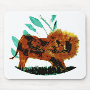 Lion Wild Animal Big Cat Mouse Pad