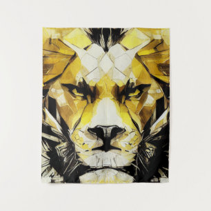 Lion Wild Nature Free Spirit Art Brush Painting Tapestry