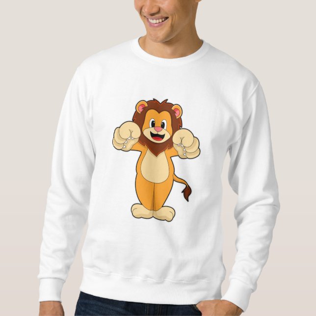 Lion with big Claws Sweatshirt (Front)