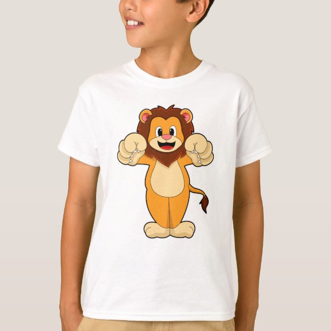 Lion with big Claws T-Shirt (Front)
