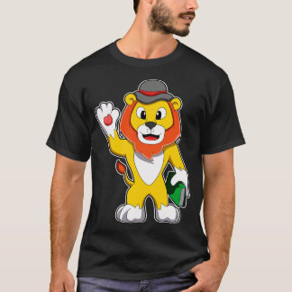 Lion with Book Hat T-Shirt