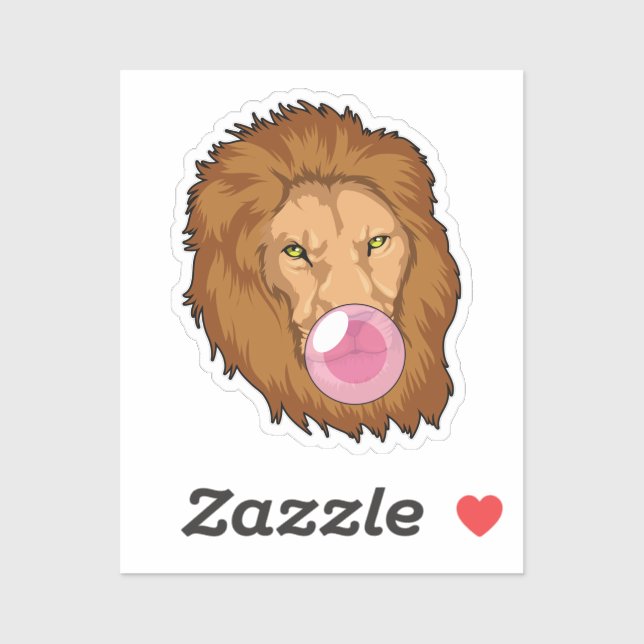 Lion with Bubble gum (Sheet)