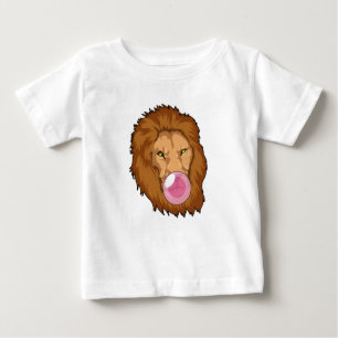Lion with Bubble gum Baby T-Shirt