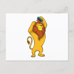Lion with Comb Postcard