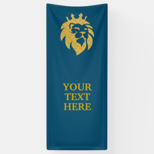 Lion With Crown - Gold Style 1 Banner