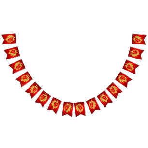 Lion With Crown - Gold Style 1 Bunting