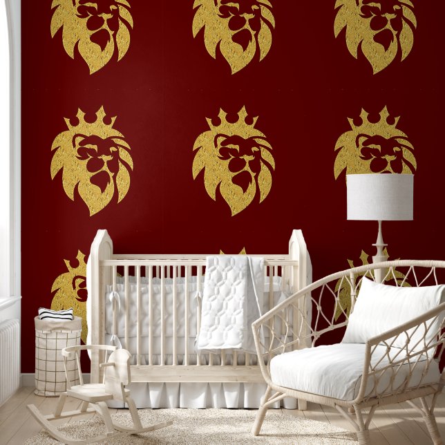 Lion With Crown - Gold Style 1 Wallpaper (Kids)